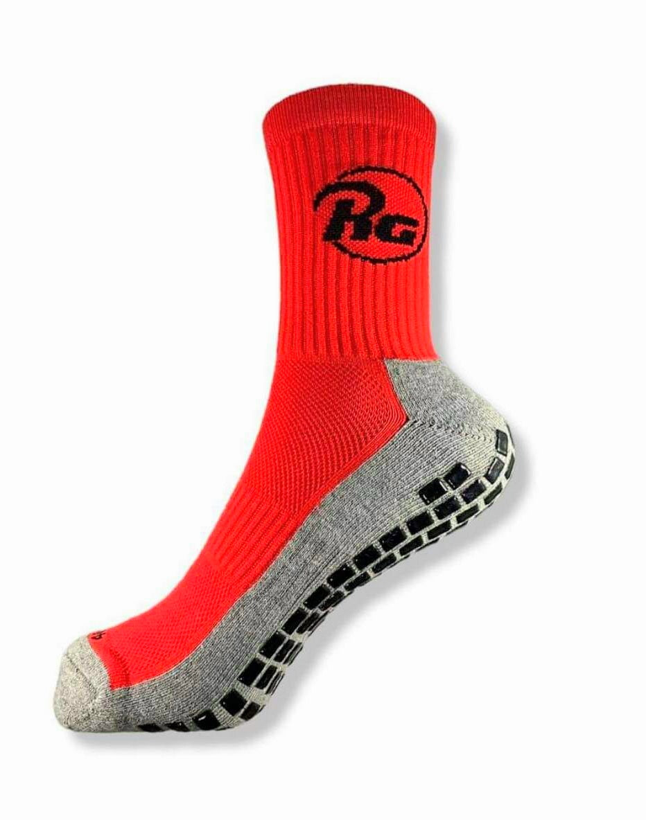 Chaussettes anti-dérapantes RG Rouge (GRIP SOCKS) - deschaussettes